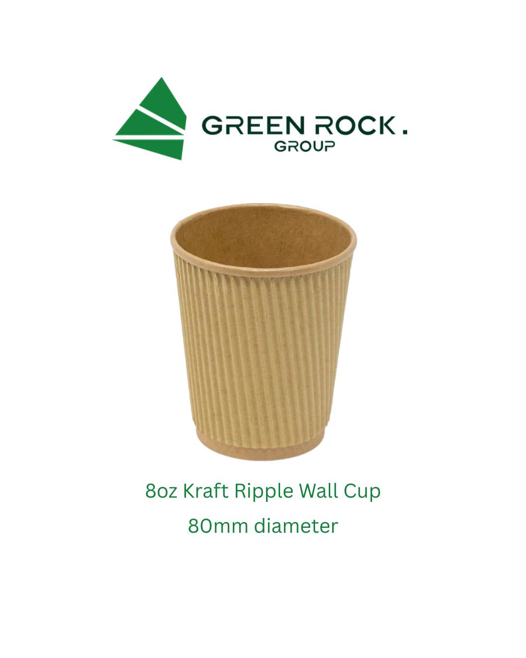 8oz Kraft Ripple Wall Cup (500)