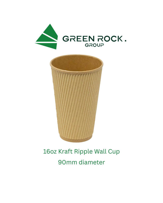 16oz Kraft Ripple Wall Cup (500)