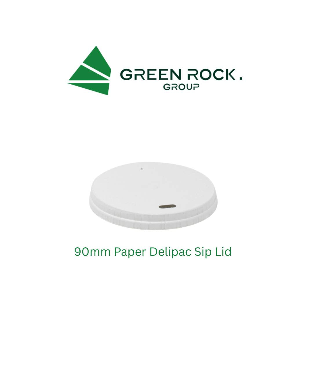 90mm Paper Sip lid (1000) Delipac
